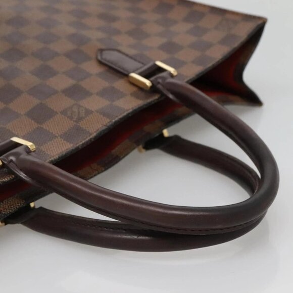 LOUIS VUITTON Damier Ebene Sac Plat Hand Bag N51140 LV Auth 136771 - Picture 8 of 16